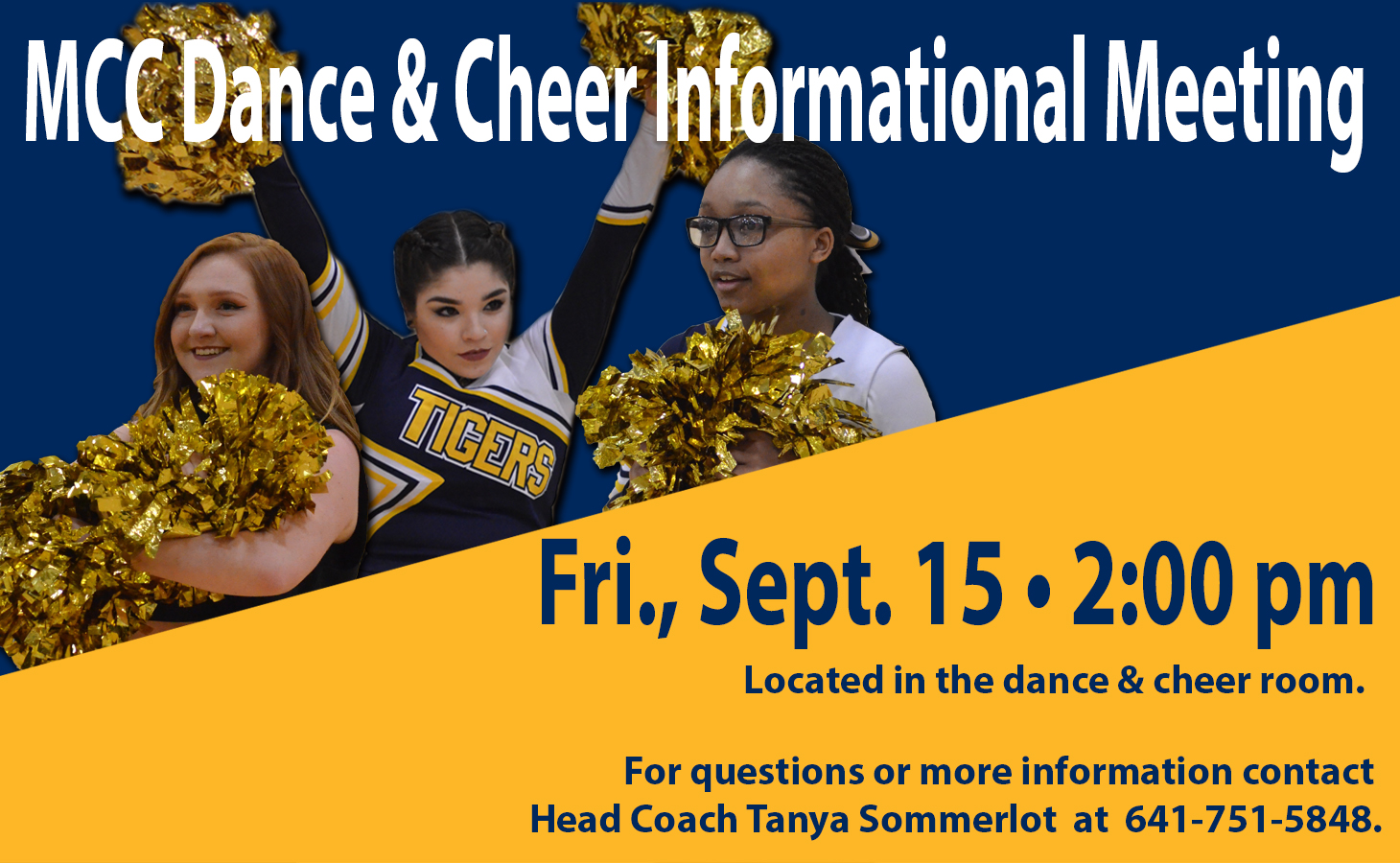 Informational MCC Dance and Cheer Meeting to be Held