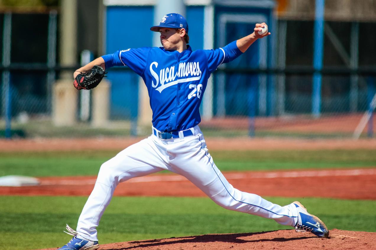 Jeff Degano has won five of his first eight starts of 2015 while posting a 1.84 ERA for the Sycamores (Photo courtesy of Drew Canavan)