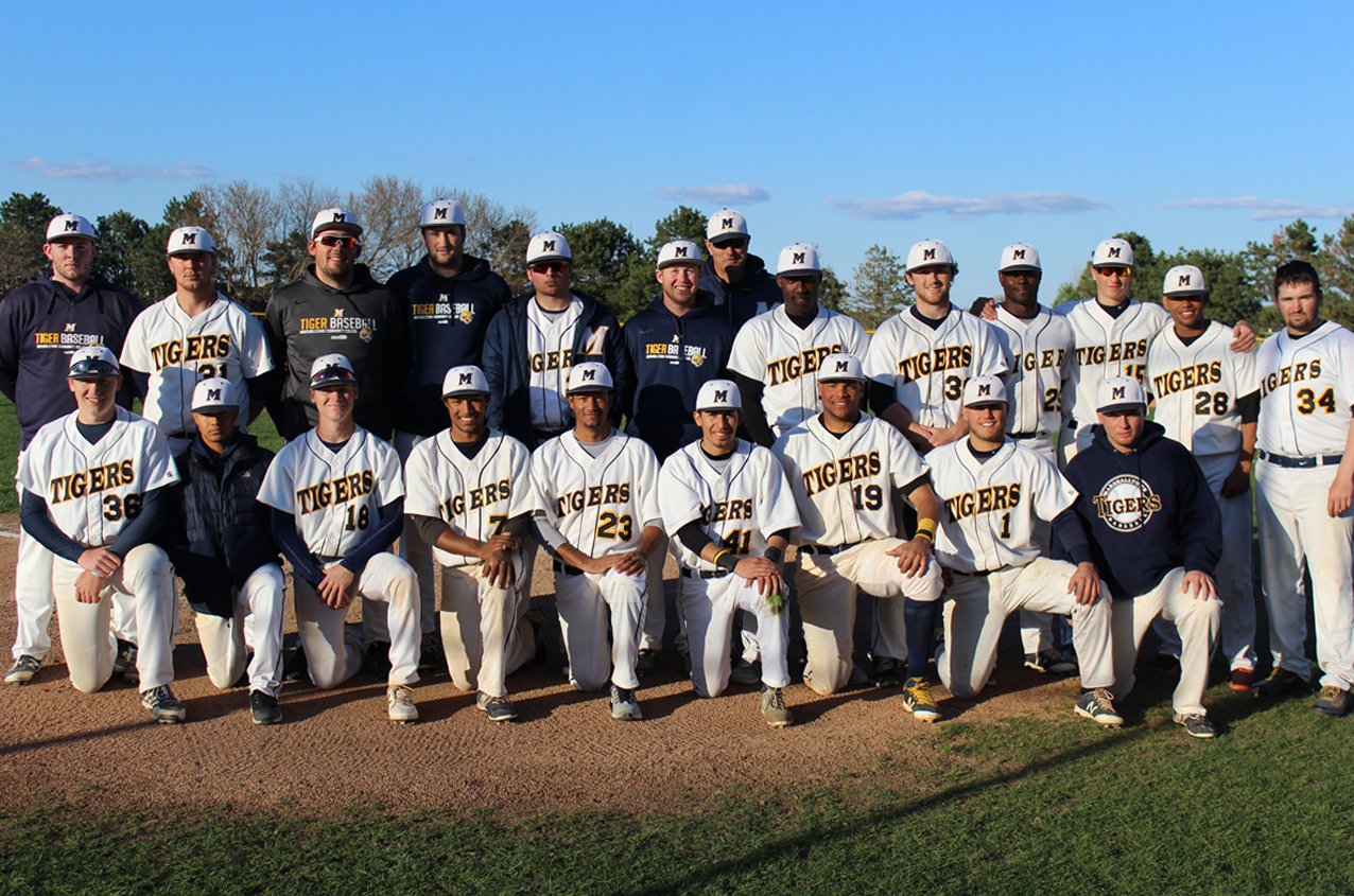 21 members of the MCC baseball team were honored prior to Tuesday's doubleheader as part of Sophomore Day