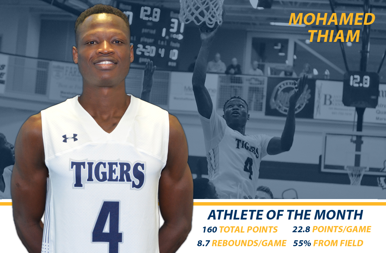 Mohamed Thiam Named MCC's Male Athlete of the Month