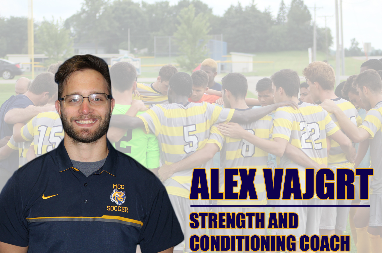 Men's soccer adds MCC alum Alex Vajgrt as strength coach