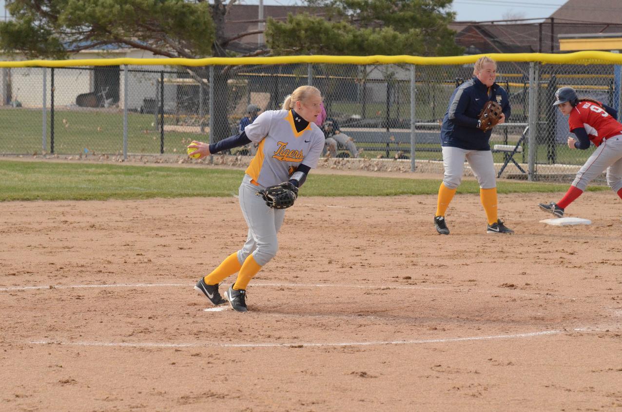 Softball strikes out Ellsworth for two conference wins