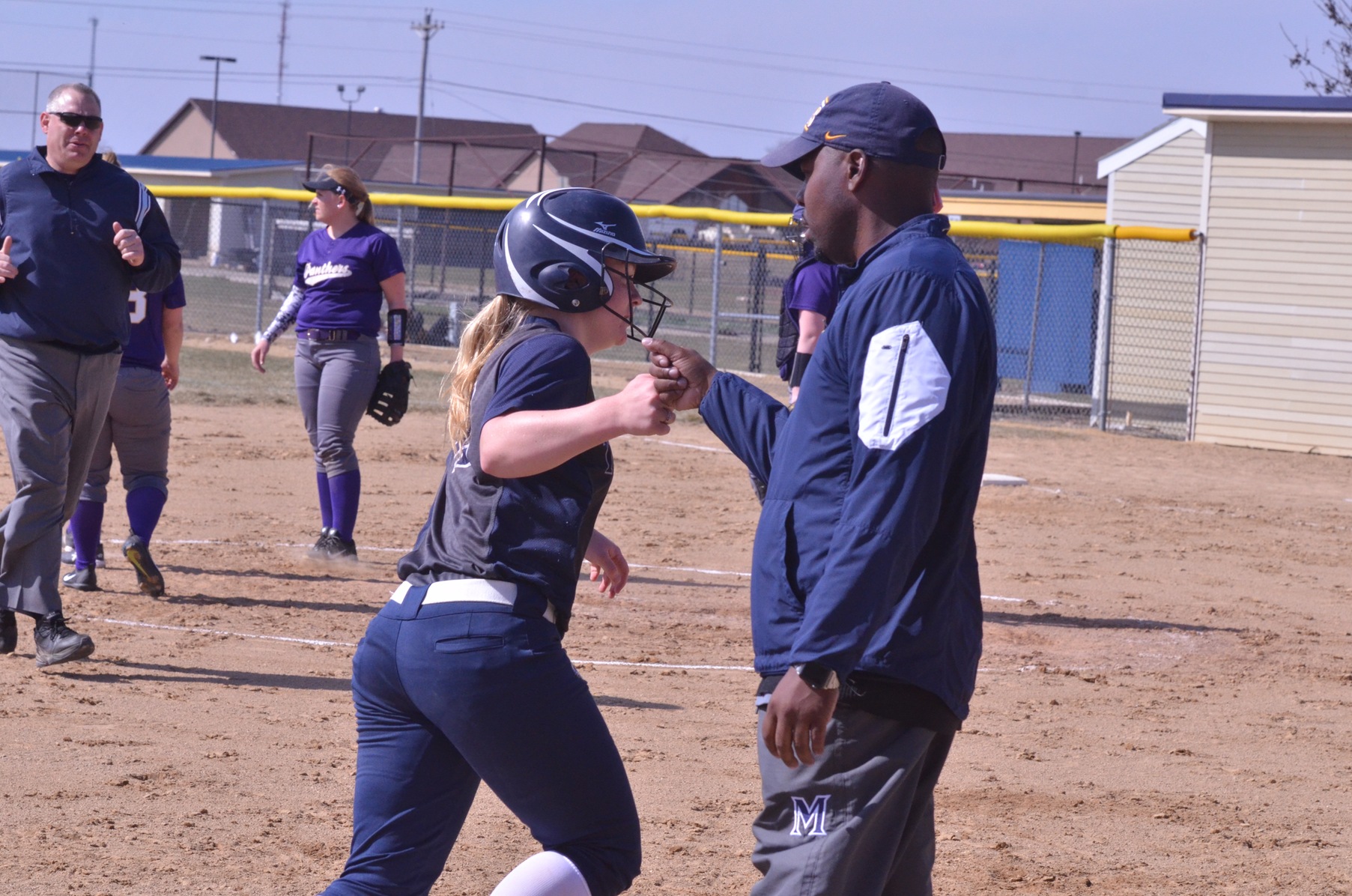 Shaena Robinson blasted her conference-leading ninth home run in game one Monday afternoon