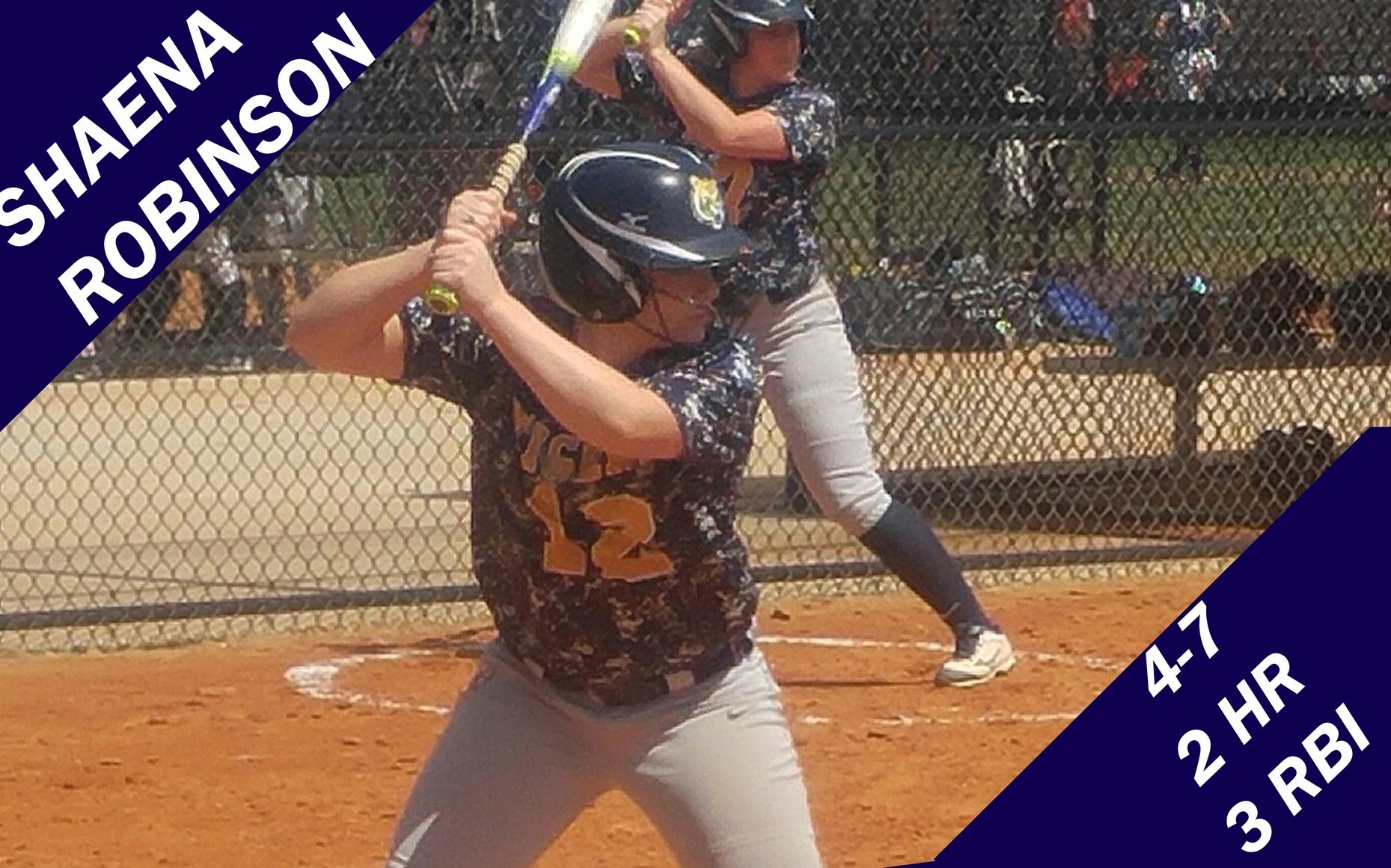 Shaena Robinson hit two home runs in the MCC Tigers' opening win vs. Iowa Lakes on Thursday