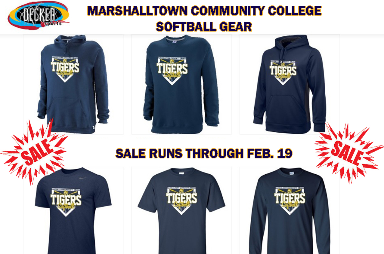 The MCC softball team's 2017 apparel line is now available! Purchase your Tiger gear now through Feb. 19