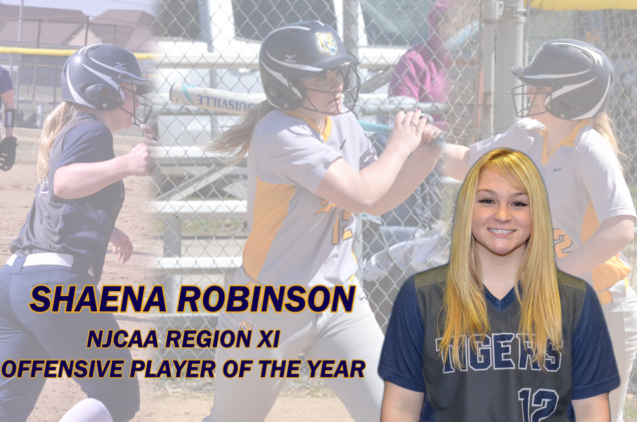 Freshman Shaena Robinson has been named the NJCAA Region XI Offensive Player of the Year