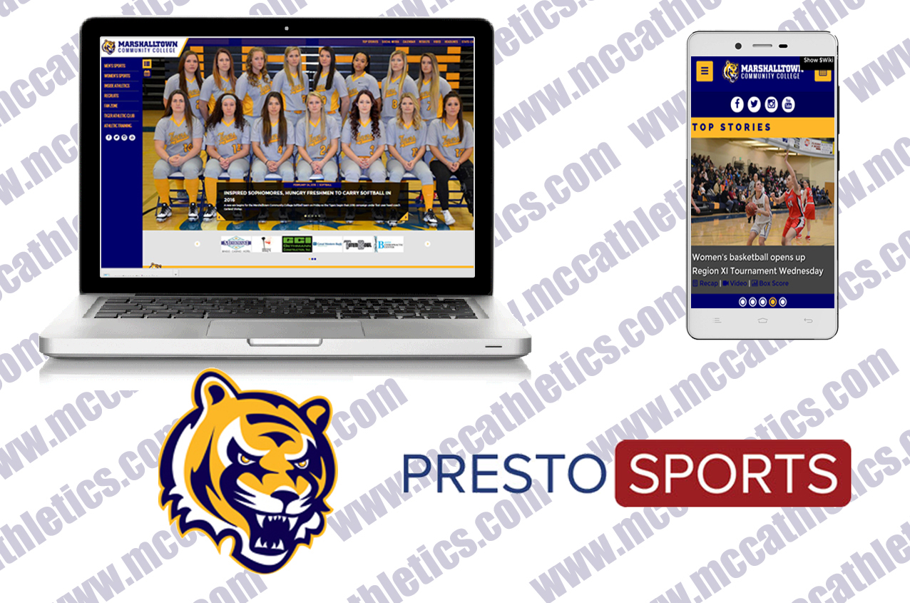 The MCC Athletic Department website received a major upgrade thanks to Presto Sports