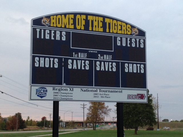New scoreboard provides major upgrade to soccer field