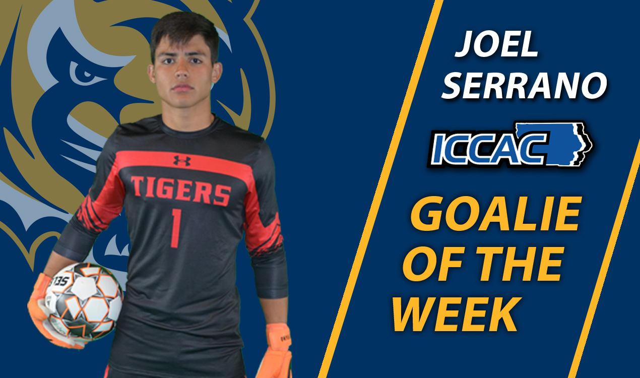 Joel Serrano Named ICCAC Goalkeeper of the Week