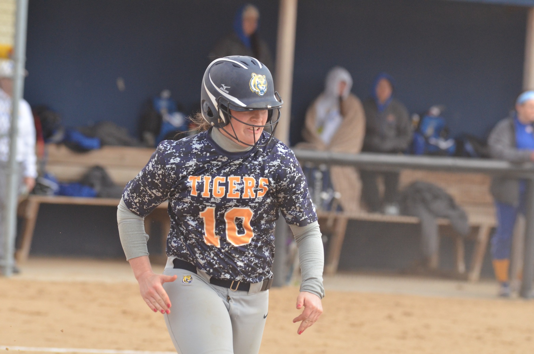 Courtney Fudge and the MCC softball team split Sunday's doubleheader with Grinnell College