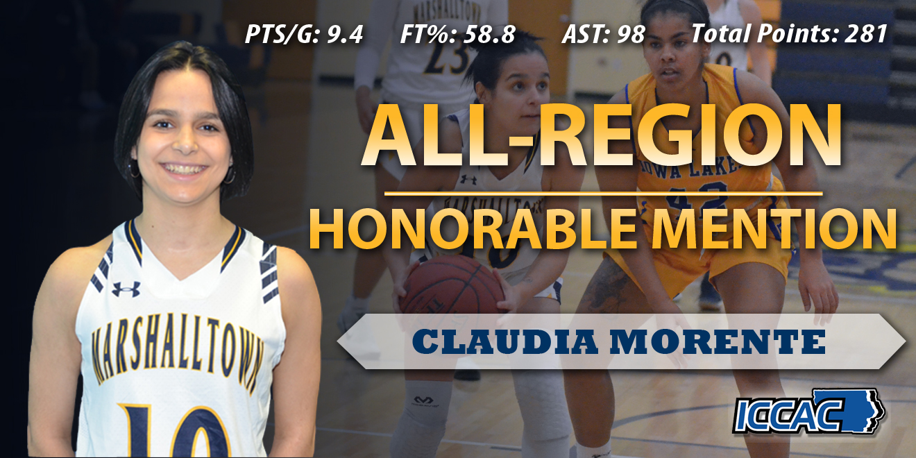 Claudia Morente Earns All-Region Honorable Mention Honors