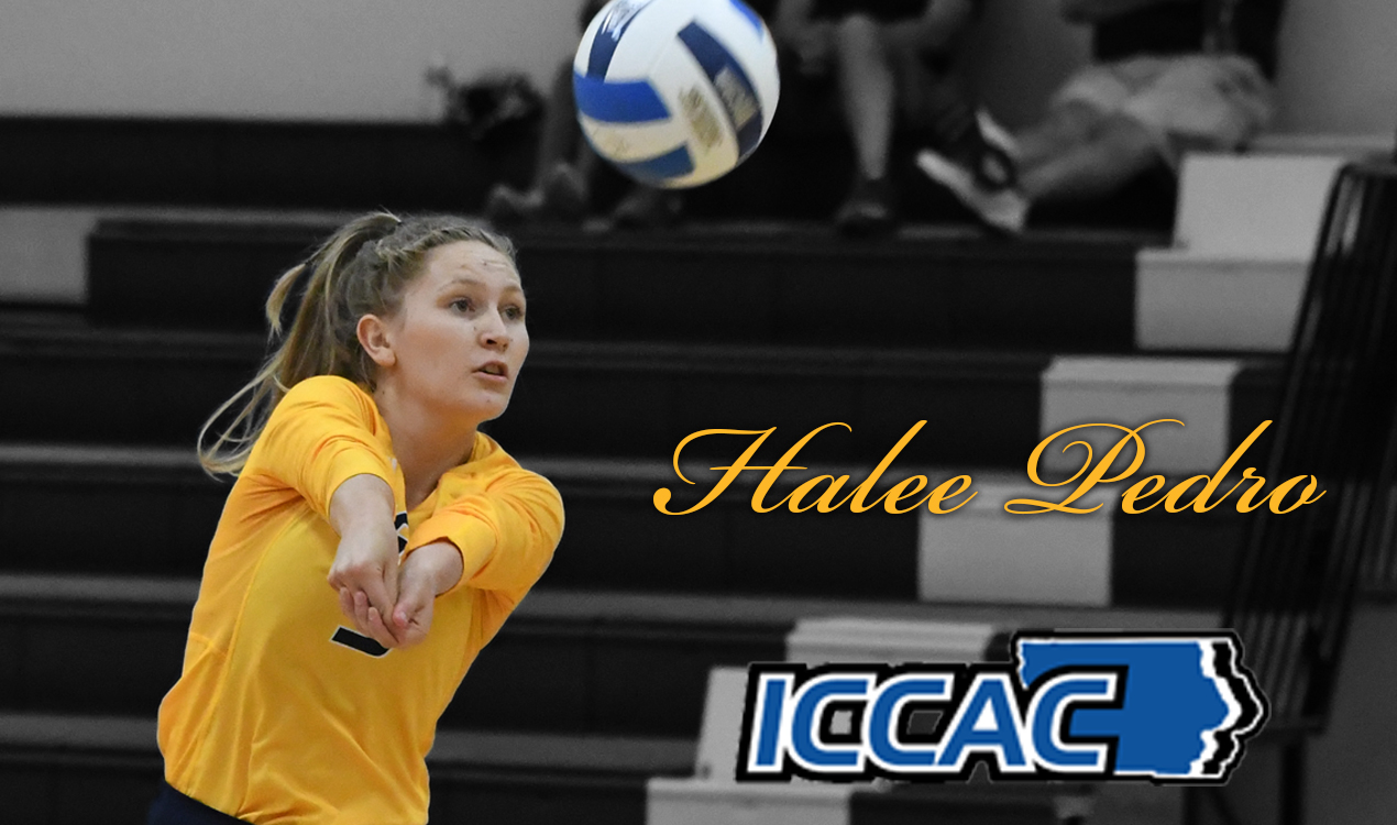 Halee Pedro earns ICCAC volleyball honors